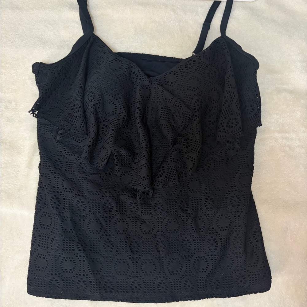 Women's Black Bathing Suit Top